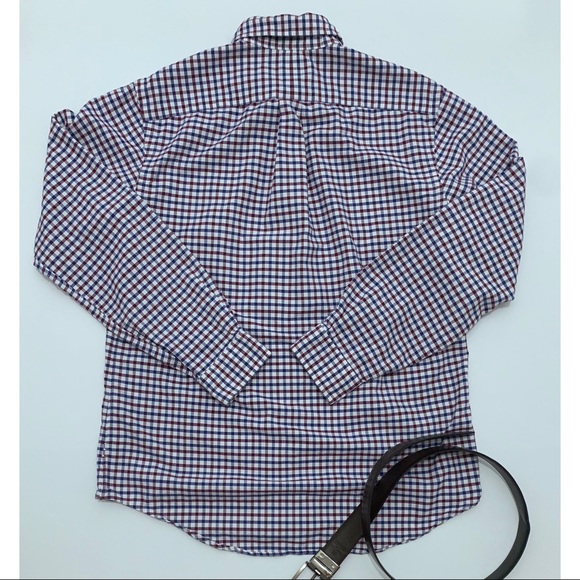 Ralph Lauren Long Sleeve Button Down Blue Red Med - Picture 6 of 6